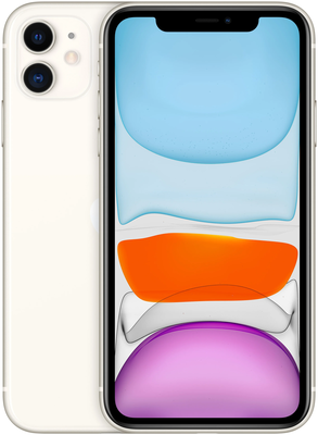 Смартфон Apple iPhone 11 128 ГБ RU, белый, Slimbox MHDL3RU/A