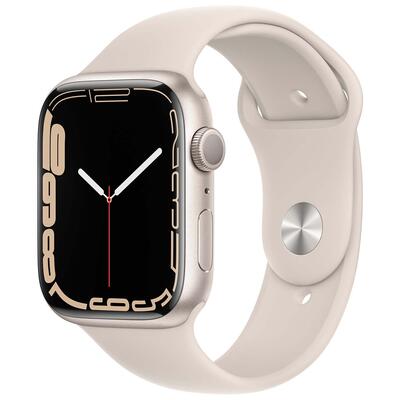 Смарт-часы Apple Watch Series 7 45mm белый RU