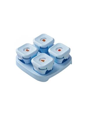 Детский контейнер для еды Xiaomi Kalar Food Box 4 шт. Blue
