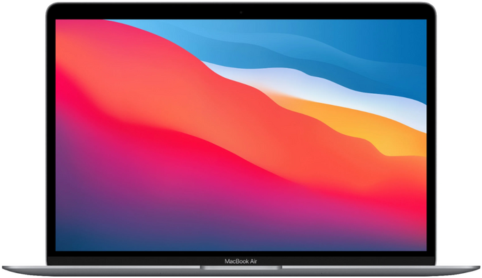 13.3" Ноутбук Apple MacBook Air 13 Late 2020 2560x1600, Apple M1 3.2 ГГц, RAM 8 ГБ, SSD 256 ГБ, Apple graphics 7-core, macOS, MGN63LL/A, серый космос