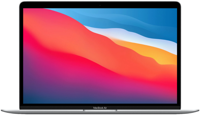 13.3" Ноутбук Apple MacBook Air 13 Late 2020 2560x1600, Apple M1 3.2 ГГц, RAM 8 ГБ, SSD 256 ГБ, Apple graphics 7-core, macOS, MGN93LL/A, серебристый