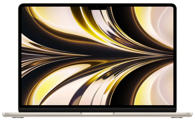 13.6" Ноутбук Apple MacBook Air 13 Mid 2022 2560x1664, Apple M2, RAM 8 ГБ, SSD 256 ГБ, Apple graphics 8-core, macOS, MLY13LL/A, сияющая звезда